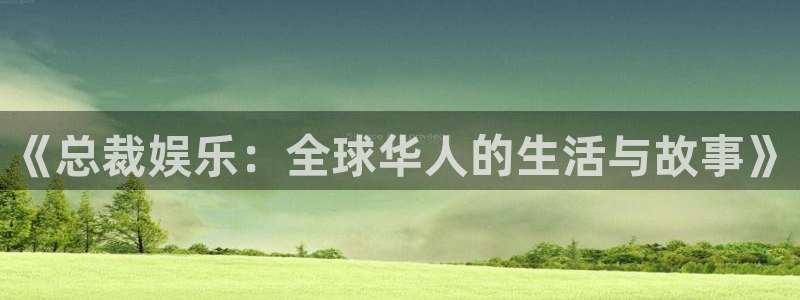 泰达娱乐com：《总裁娱乐：全球华人的生活与故事》