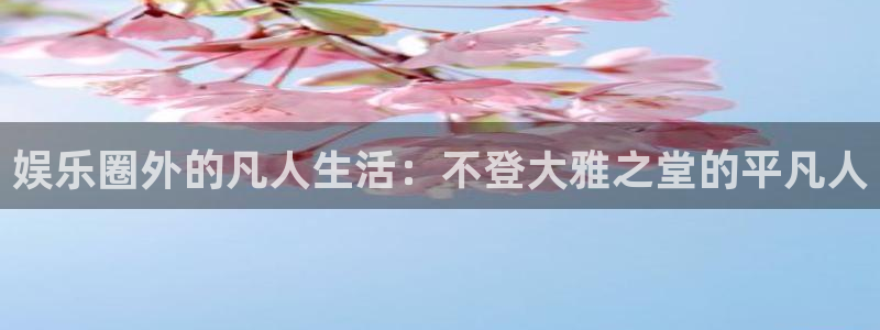 壹号电子娱乐app下载：娱乐圈外的凡人生活：不登大雅之堂的平凡人