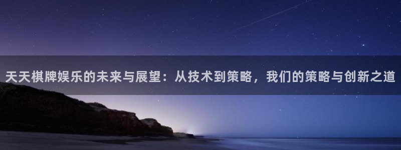 壹号大舞台官网入口：天天棋牌娱乐的未来与展望：从技术到策略，我们的策略与创新之道